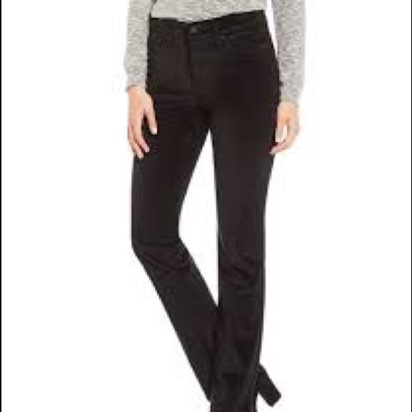 NYDJ Denim - NWT NYDJ Marilyn Straight black jeans 10P